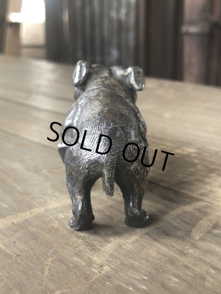 画像4: Vintage Bulldog Metal Paper Weight Statue (R387) (4)