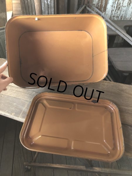 画像9: Vintage U.S.A. Metal Picnic Basket (R388) (9)