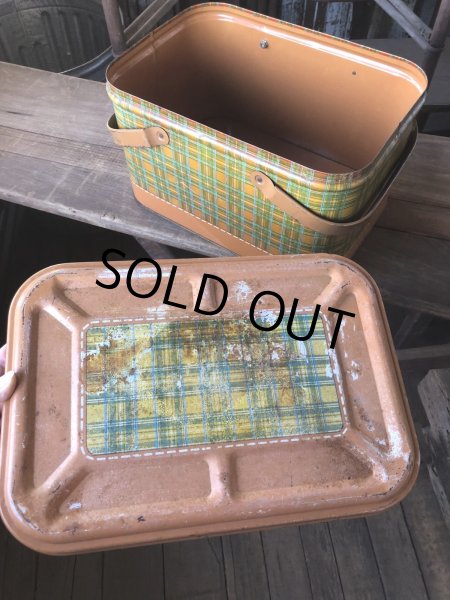 画像8: Vintage U.S.A. Metal Picnic Basket (R388) (8)