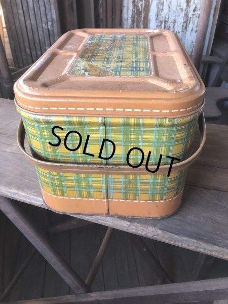 画像2: Vintage U.S.A. Metal Picnic Basket (R388) (2)
