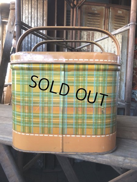 画像5: Vintage U.S.A. Metal Picnic Basket (R388) (5)