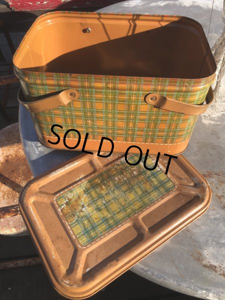 画像15: Vintage U.S.A. Metal Picnic Basket (R388) (15)