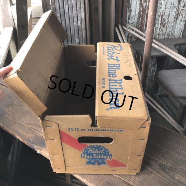 画像3: Vintage Pabst Blue Ribbon Beer 24 Bottle Box (R392) (3)