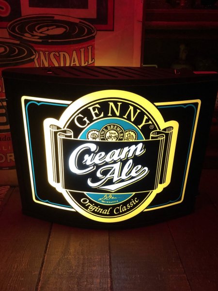 画像3: Vintage Advertising Genesee Beer Genny Cream Ale Store Display Light Sign (R396) (3)