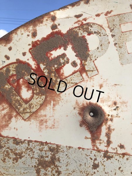 画像8: 【店舗引き取り限定】 Vintage CHAMPION SPARK PLUG SERVICE GAS STATION Sign Bullet Holes Huge ! (R403)  (8)