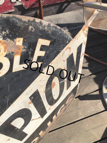 画像4: 【店舗引き取り限定】 Vintage CHAMPION SPARK PLUG SERVICE GAS STATION Sign Bullet Holes Huge ! (R403)  (4)