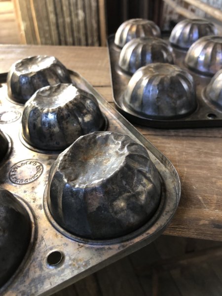 画像6: Vintage USA EKCO Metal Kitchenware Cupcake Muffin Tin Pan (R410)  (6)