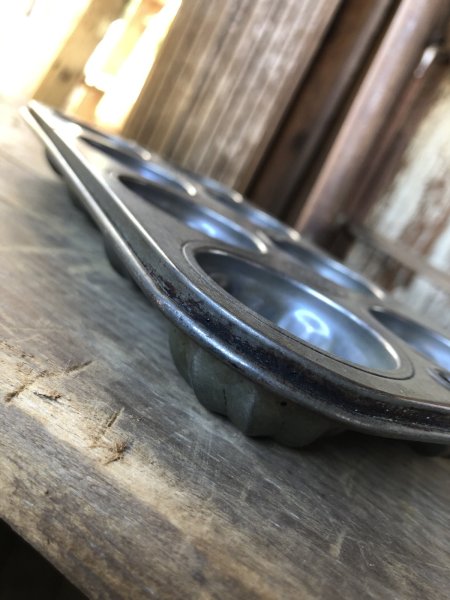 画像4: Vintage USA EKCO Metal Kitchenware Cupcake Muffin Tin Pan (R408)  (4)