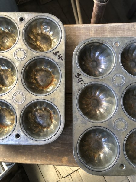 画像3: Vintage USA EKCO Metal Kitchenware Cupcake Muffin Tin Pan (R410)  (3)