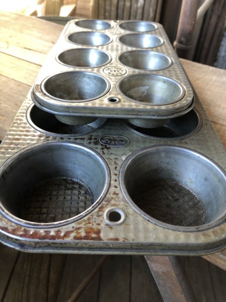 画像7: Vintage USA EKCO Metal Kitchenware Cupcake Muffin Tin Pan (R412)  (7)