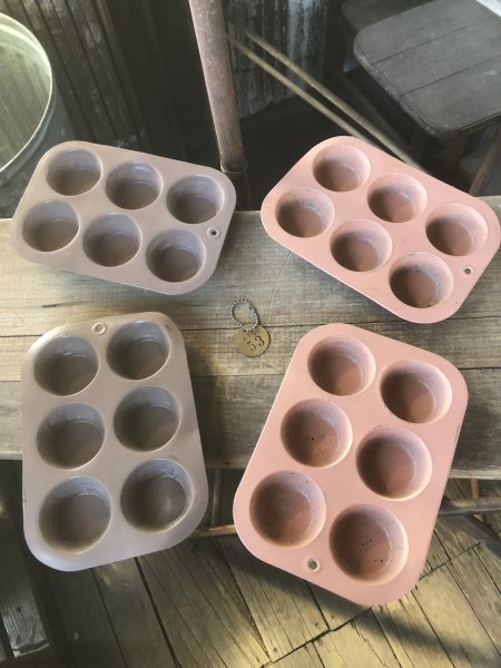 画像5: Vintage USA Kitchenware Cupcake Muffin Tin Pan (R417)  (5)