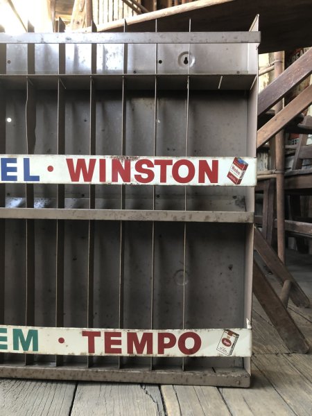画像7: 70s Advertising Cigarette Store Display Metal Rack Camel Winston Salem Tempo20 (R420)  (7)