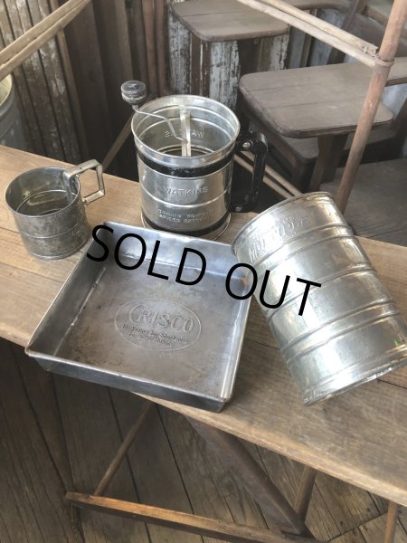 画像5: Vintage USA Kitchenware CRISCO SHORTENING Metal Pan (R428)  (5)