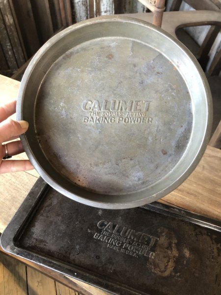 画像6: Vintage USA Kitchenware Metal Pan CALUMET Baking Powder (R427)  (6)
