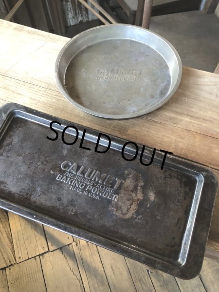 画像6: Vintage USA Kitchenware Metal Pan Plate CALUMET Baking Powder (R428)  (6)