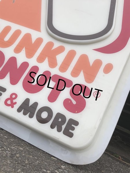 画像8: 【店舗引き取り限定】 Vintage Advertising Dunkin' Donuts Store Display Original Sign (R432)  (8)