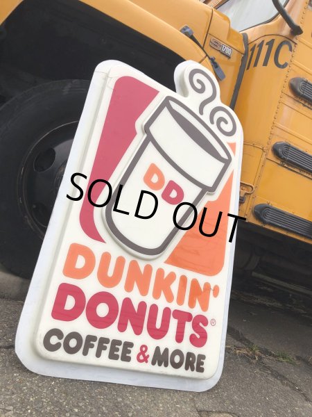 画像9: 【店舗引き取り限定】 Vintage Advertising Dunkin' Donuts Store Display Original Sign (R433)  (9)