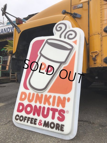 画像6: 【店舗引き取り限定】 Vintage Advertising Dunkin' Donuts Store Display Original Sign (R433)  (6)