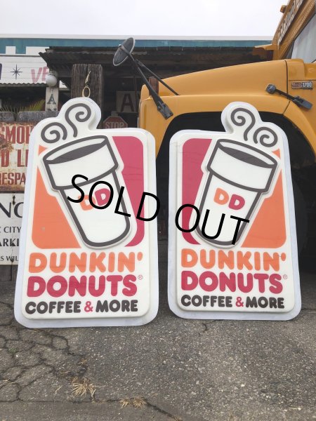 画像13: 【店舗引き取り限定】 Vintage Advertising Dunkin' Donuts Store Display Original Sign (R433)  (13)
