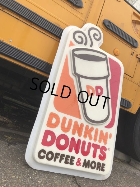 画像2: 【店舗引き取り限定】 Vintage Advertising Dunkin' Donuts Store Display Original Sign (R432)  (2)