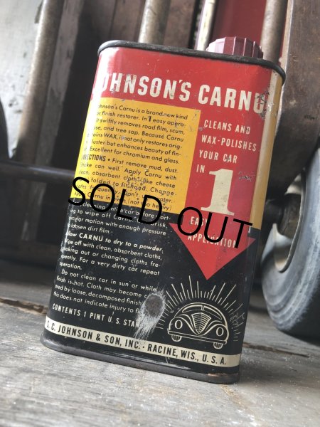 画像3: Vintage Wax Can Johnson's CARNU (R448)  (3)