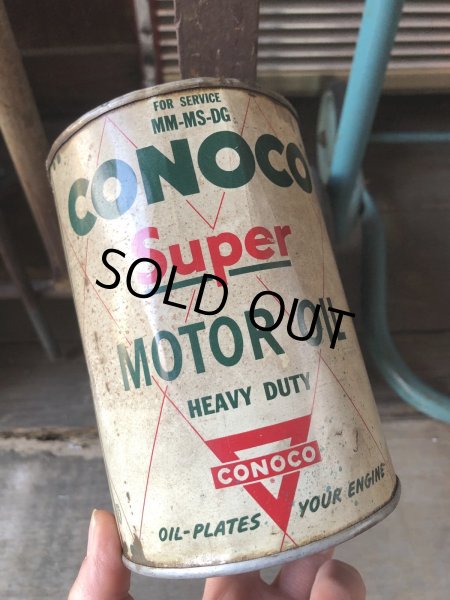 画像9: Vintage Oli Can CONOCO Super Motor Oil (M417)  (9)