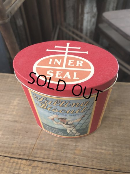 画像2: Advertising Tin Can Nabisco Saltina Biscuit (R430) (2)