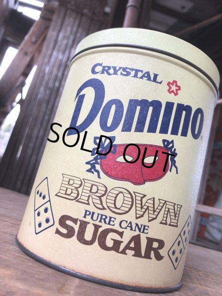 画像7: Advertising Tin Can Crystal Domino Brown Sugar (R420) (7)