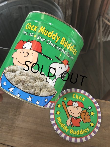 画像6: Advertising Tin Can Snoopy Chex Muddy Buddies (R421) (6)