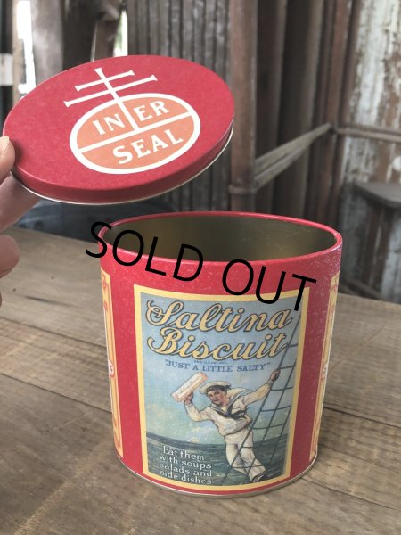 画像4: Advertising Tin Can Nabisco Saltina Biscuit (R430) (4)