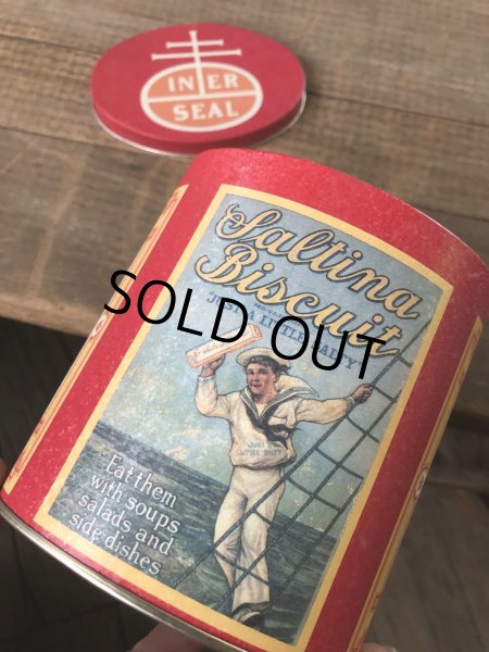 画像7: Advertising Tin Can Nabisco Saltina Biscuit (R430) (7)