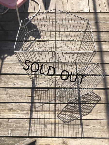 画像11: Vintage Store Display Metal Wire Basket (R435) (11)
