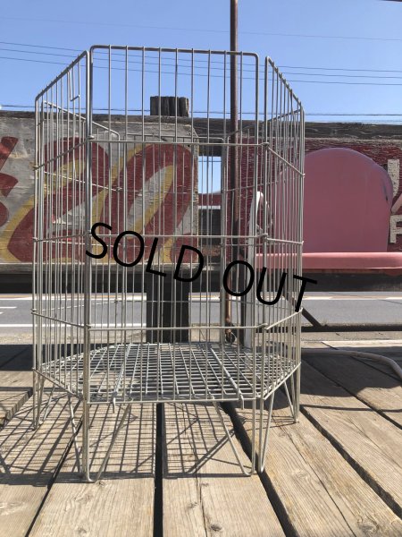 画像3: Vintage Store Display Metal Wire Basket (R435) (3)