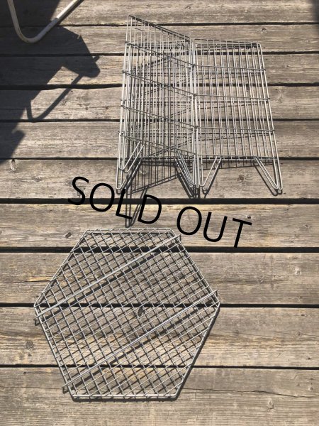 画像13: Vintage Store Display Metal Wire Basket (R435) (13)