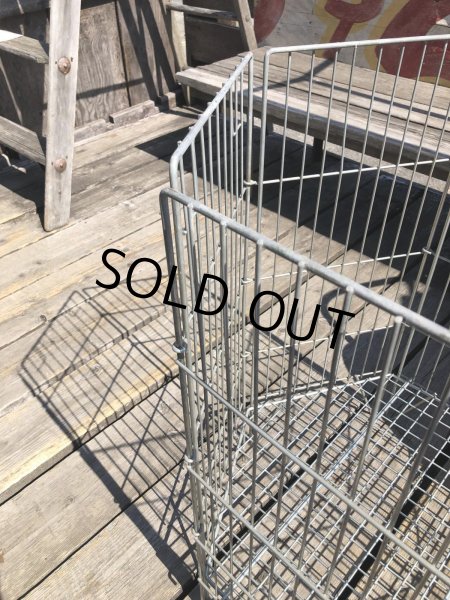 画像4: Vintage Store Display Metal Wire Basket (R435) (4)