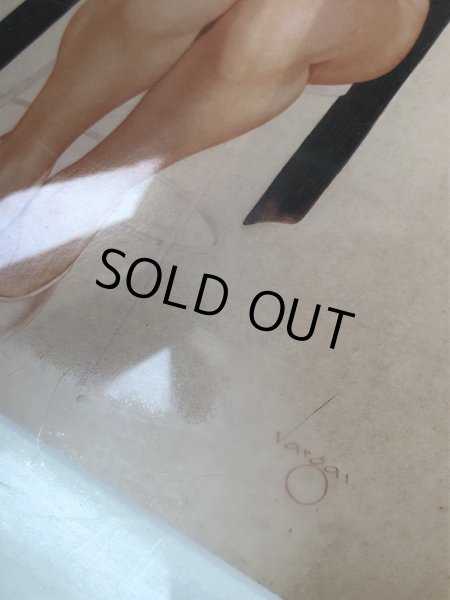 画像3: Vintage Pinup Girl Vargas Framed Pin-Up Art (R437) (3)