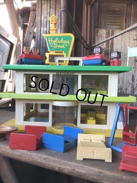 画像16: 70s Vintage Playskool The Familiar Places Holiday Inn Playset (R440) (16)