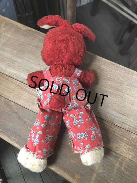 画像5: 50s Vintage Gund Rubber Face Doll Walt Disney Thumper Red (R449) (5)
