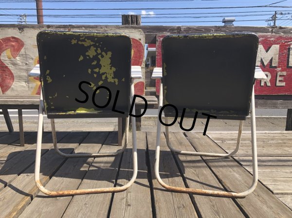 画像5: 50s SHWAYDER BROS INC Samson Cavalier Samsonite Folding Lawn Patio Armchair SET (R451) (5)