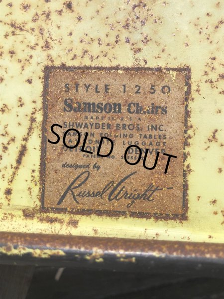 画像23: 50s SHWAYDER BROS INC Samson Cavalier Samsonite Folding Lawn Patio Armchair SET (R451) (23)