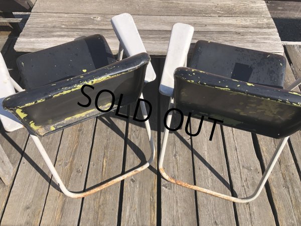 画像4: 50s SHWAYDER BROS INC Samson Cavalier Samsonite Folding Lawn Patio Armchair SET (R451) (4)