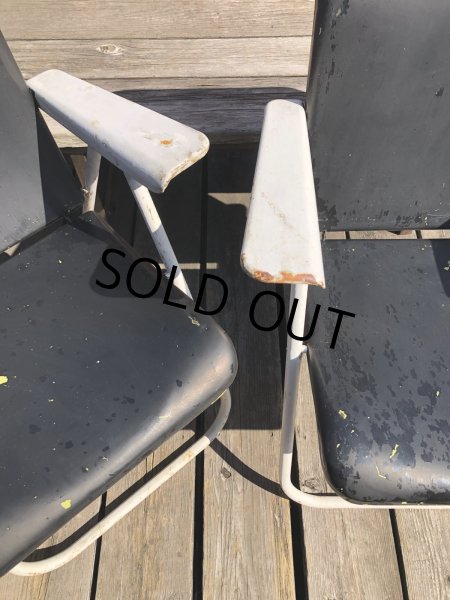 画像8: 50s SHWAYDER BROS INC Samson Cavalier Samsonite Folding Lawn Patio Armchair SET (R451) (8)