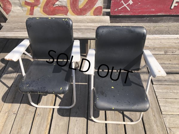 画像2: 50s SHWAYDER BROS INC Samson Cavalier Samsonite Folding Lawn Patio Armchair SET (R451) (2)