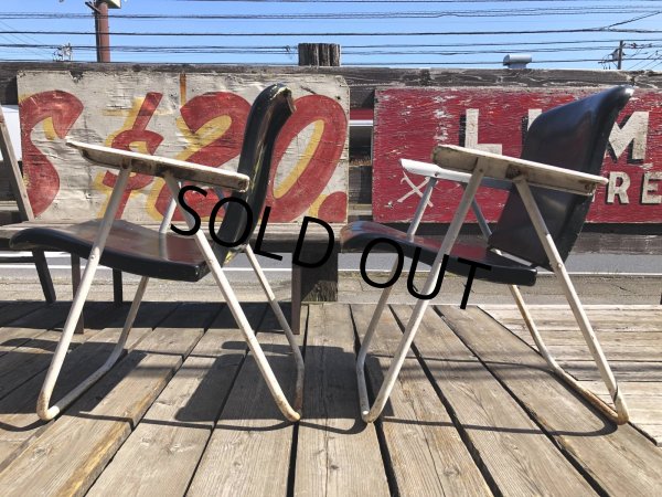 画像7: 50s SHWAYDER BROS INC Samson Cavalier Samsonite Folding Lawn Patio Armchair SET (R451) (7)