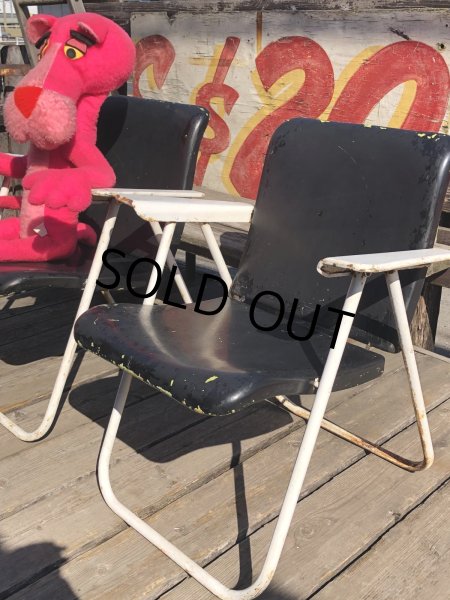 画像37: 50s SHWAYDER BROS INC Samson Cavalier Samsonite Folding Lawn Patio Armchair SET (R451) (37)