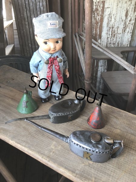 画像24: 20s〜 Antique England Kaye's Oil Can Pump Oiler (R453) (24)