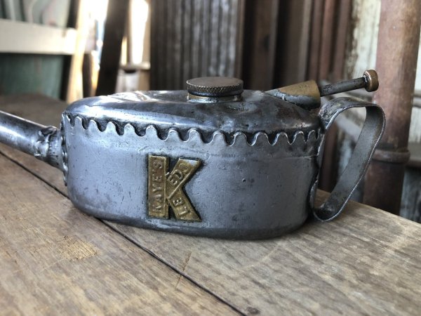 画像10: 20s〜 Antique England Kaye's Oil Can Pump Oiler (R454) (10)