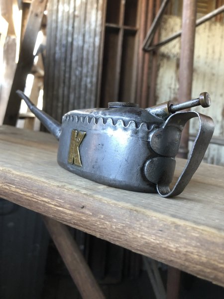 画像12: 20s〜 Antique England Kaye's Oil Can Pump Oiler (R454) (12)