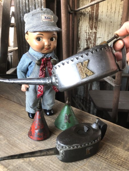 画像21: 20s〜 Antique England Kaye's Oil Can Pump Oiler (R454) (21)