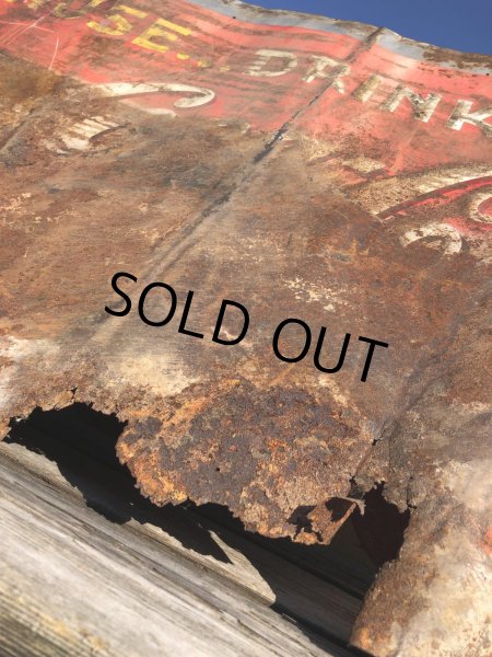 画像6: 40s Advertising Pause...Drink Coca Cola Store Display Tin Sign (R455) (6)